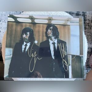 Autographed Musician Photo with Microphone